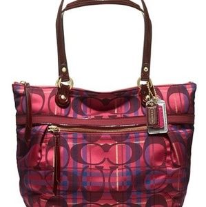 Coach Poppy Tartan Small Bag